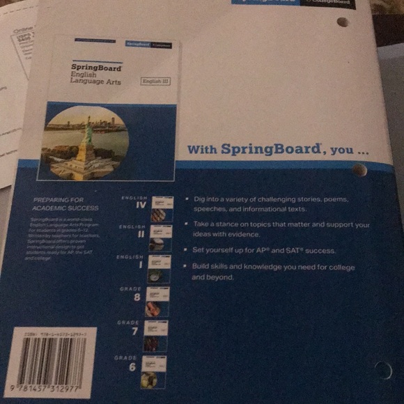 Spring board English Language Arts English 3 - Picture 2 of 4